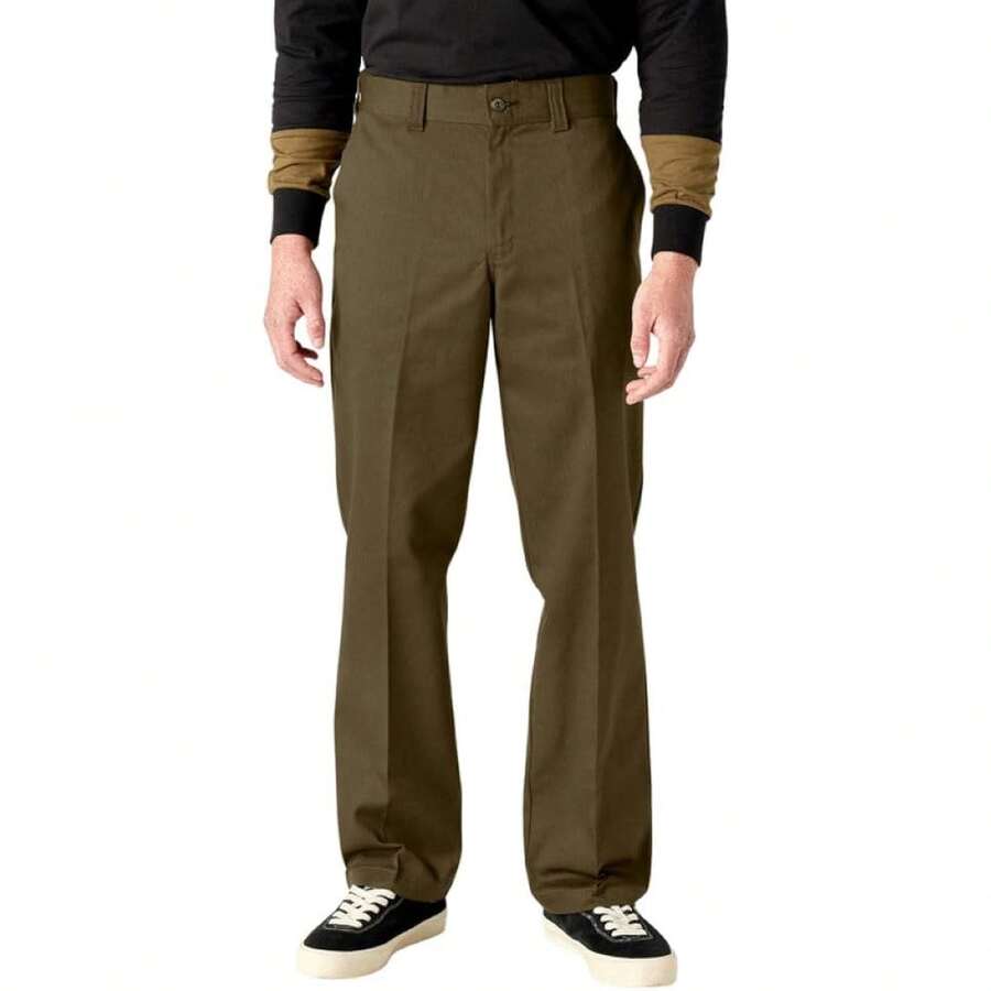 Dickies Men's Skateboarding Regular Fit Twill Pants Variant 16 - Zaitun Gelap - View 1