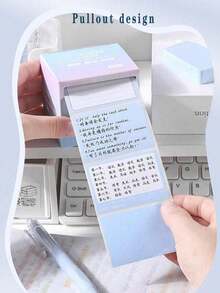 256pcs Easy-Tear Sticky Notes, Easy-Tear & Strong Reusable Adhesive, Versatile Tabs For Marking, Expanding Notes & Professional Organization - Multicolor - View 7