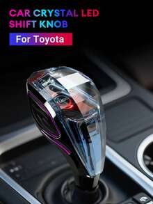 XUDA New Crystal Gear Shift Knob, Crystal Seven-Color LED Light Gear Shift Handle, Plug And Play, Portable Side Interface, Comfortable Grip, Wear-Resistant And Scratch-Resistant, Suitable For Lexus, Audi, Models - Vehicle Model - View 15