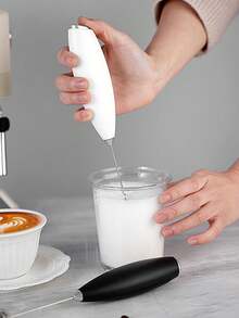 [電動雙頭奶泡器] 1個，便攜式電動奶泡器 | 迷你奶泡器，電池驅動（不含電池）咖啡手動攪拌器，不同攪拌頭適用於不同場景，效果更好。拿鐵、卡布奇諾、法拉沛奇諾、巧克力電動無線攪拌器 - 適合聖誕禮物 - 彩色 - 查看 2