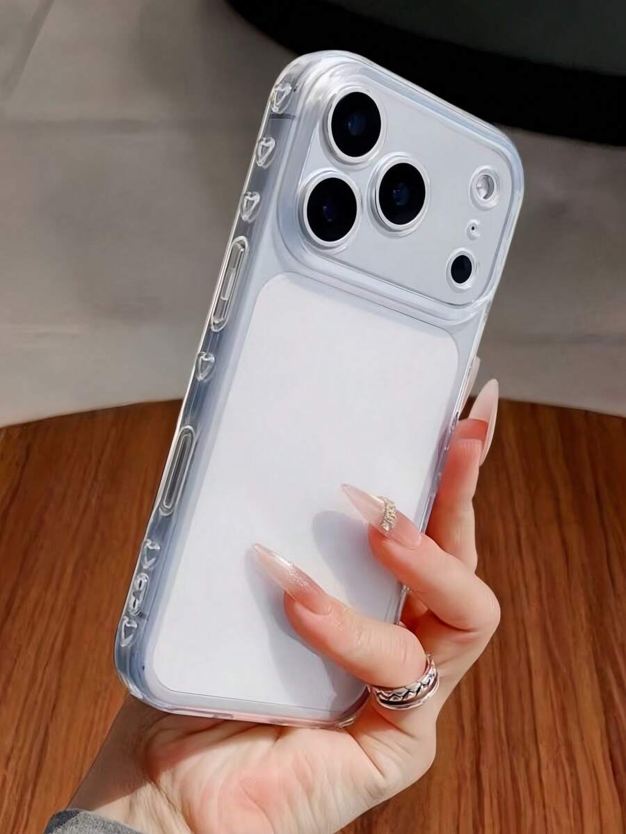 側心形手機殼，適用於 iPhone 17 Pro Max 16 Pro 15 14 Plus 13 12 11 Air，適用於 Honor 600 500 300 200 100 Pro Magic 7 8 Pro，可愛糖果色軟殼