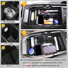 Compartimento para Reposabrazos de Coche para CX-30, Bandeja para Consola Central, Guantera Compatible con CX-30 2020/2021/2022/2023/2024/2025,Negro - 1 - Ver 7