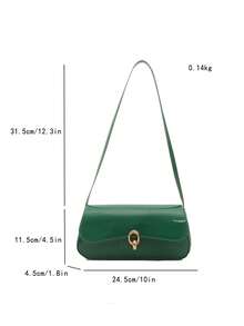 Bolso de hombro minimalista diario para mujer - Verde - Ver 10