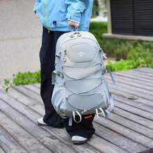 1pc Multicolor Outdoor Hiking Backpack, Large Capacity Multi-Pocket Backpack, Lightweight Breathable Travel Backpack, Unisex - Multicolor - View 6