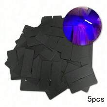 5pcs/10pcs Hair Heat Insulation Pads, Square Hair Extension Spacer Template Protector With Scale, Multi-Hole Adhesive Hair Protection, Transparent Heat Insulation Pad Tool For Wig Extensions, Wig Tools - View 6