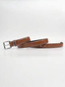 1pc Unisex Shiny Pattern PU Leather Belt, Minimalist Decorative Belt For Dress Pants And Commuting - A - View 12