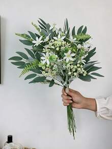 28/14/1 pezzo - Set di steli di verde artificiale, profumo di rami verdi artificiali, foglie di eucalipto miste artificiali, include 8 tipi di piante e fiori finti, adatto per profumo da sposa, centrotavola, composizioni floreali, profumo fai-da-te, decorazione per la casa, decorazione per ristoranti, decorazione per hotel, decorazione per camera da letto, decorazione per soggiorno, composizioni floreali da sposa e decorazione da tavolo (stili casuali) - Multicolore - Visualizzare 11