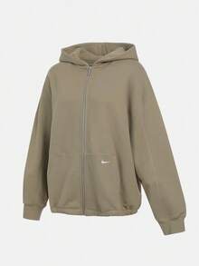Nike 女款 AS W NSW STREET FLC FZ HDY 針織運動外套 HV1950-276 - 棕色 - 查看 1