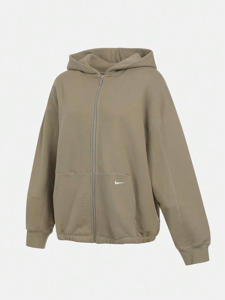 Nike 女款 AS W NSW STREET FLC FZ HDY 針織運動外套 HV1950-276 - 棕色 - 查看 1