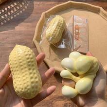 1個/2個/3個/4個 熱門創意柔軟花生捏捏樂,柔軟慢回彈,黏性壓力緩解玩具,旅行便攜式減壓玩具,柔軟可愛,適合所有年齡,理想的節日禮物、生日禮物、復活節禮物、萬聖節禮物、聖誕禮物,家庭聚會、辦公室放鬆、派對互動、各種活動,軟綿綿,軟綿綿玩具,軟綿綿壓力玩具,餃子捏捏樂,適合成人女性的玩具 - 花生 - 查看 2