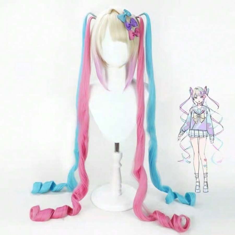 La streamer femenina depende en gran medida de los disfraces de cosplay, incluyendo los trajes de cosplay de Tangtang, KAngel y los uniformes JK de videojuegos. - Peluca Chaotianjiang - Ver 1
