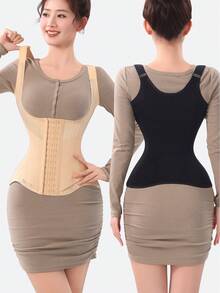 MISTHIN New Design Tank Top Strap Waist Trimmer Slimming Shapewear Tummy Control Body Shaper With Back Support - Multicolor - View 4
