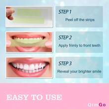 Tiras de Clareamento Dental PAP Roxo Seco, Clareamento Dental, Limpeza Profunda, Hálito Fresco, Clareamento Dental, Tiras de Clareamento Dental Roxo para Casa e Viagem - Tiras clareadoras de dentes - Visão 8