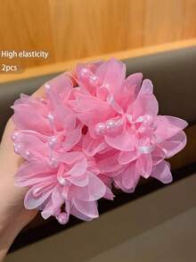 2 Cute Floral Headbands, Suitable For Daily Wear And Performances - Multicolor - View 6