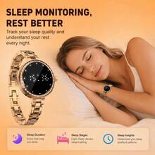 SENBONO Smart Bracelet For Women, 2-In-1 Analog & Smart Wristwatch , Fitness Tracker, Sleep Monitoring, Multi-Sport Modes, Smart Bracelet Compatible For IPhone/Android, Ideal Gift For Women - View 5