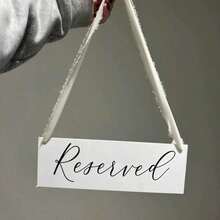1pc Acrylic Reserved Sign, Wedding Reservation Card, Reserved Wedding Sign, Reserved Chair Sign, Reserved Table Sign, Wedding Decor, Summer Birthday Gift, Beach Theme, Back To School, Stationery, Room Decor - Platform 4 - View 7