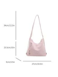 Large Capacity Korean Style Backpack New Crossbody Bag Fashion Versatile Commuter Shoulder Tote Bag - Multicolor - View 3