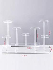 1 pieza - Caja organizadora de cosméticos de acrílico, estante de exhibición transparente multicapa, adecuado para perfume, cuidado de la piel, cosméticos, baño, dormitorio, decoración del hogar - Multicolor - Ver 8