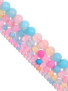 1 String Natural Colorful Morgan Agate Beads For Diy Bracelet Necklace Earring Making Jewelry Keychain Making Supplies Accessories 4/6/8/10mm - Color - View 8