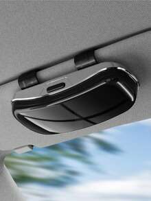 Car Sun Visor Glasses Storage Box, Durable Scratch-Resistant Fashion Glasses Organizer, Practical Car Interior Accessory, Thoughtful Gift Choice For Daily Drivers And Commuters - 1pc - View 14