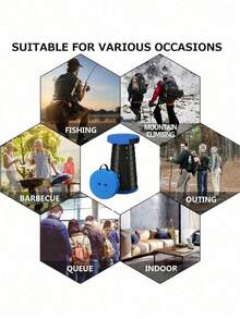 Optimized All-In-One Folding Stool, 400 Lbs Capacity, Portable Telescopic Stool For Outdoor Camping And Hiking - A - View 6
