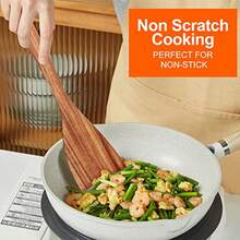 COOKDEVIL 5-Piece High-Quality Natural Wooden Kitchen Utensil Set - Durable Cooking Tools Suitable For Home Dining, Restaurants And Professional Kitchens. Non-Stick Wooden Kitchen Tools - Wooden Spoon Series, Heat-Resistant And Easy To Clean, Kitchen Essential - Wood Color - View 2