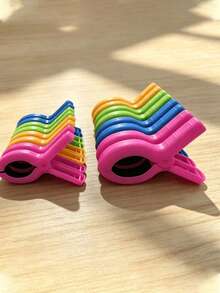 8pcs Large Beach Clips And Colorful Clips, Used To Keep Towels Clean And Dry, Suitable For Swimming Pools, Boats, Cruises, Outdoor Patios And Yards Towel Fixing, Ideal Accessory For Beach Towel Cleaning And Drying - Multicolor - View 11