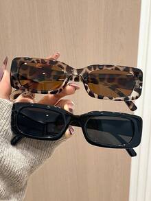 1/2 Pairs Vintage Ins Style Fashion Design, Classic Elegant Fashion Women's Glasses, Suitable For Daily Life, Dating, Street Photography Decoration, Fits All Face Shapes - View 1