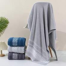 4pcs-Super Soft Towels - Upgraded Thickened Super Absorbent Lightweight Black Grey Blue, Essential For Home Bathroom, With Reinforced Edge Striped Design, Pink Blue Tone Modern Style | Towel Series - Multicolor - View 10