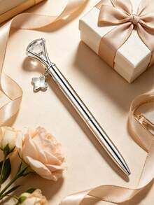 1pc Star Pendant Crystal Diamond Metal Ballpoint Pen, Hotel Promotional Gift, Thoughtful Gift For Family, Friends, Teachers, Parents, Colleagues, Perfect For Back To School And Graduation Season - Sets - View 10