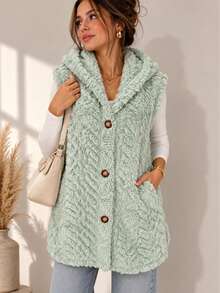 Chaleco Ligero Delgado Calientito Para Dama Tipo Polar De uso Diario Casual - verde menta - Ver 1