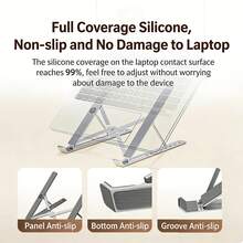 HP ZJ20 Laptop Cooling Stand Computer Stand Cooling Rack Laptop Cooler Aluminum Alloy Lightweight Portable Vertical Height Adjustable Stand - View 2