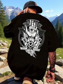 Men T-Shirts - 黑色 - 查看 2