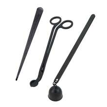 3 Buah atau 1 Set Alat Pemadam Sumbu Lilin Stainless Steel Hitam, Set Alat Penutup Lilin Stainless Steel, Pemangkas Sumbu Lilin, Alat Penutup Pemadam Lilin, Pencelup Sumbu Lilin, Untuk Pecinta Lilin, Set Aksesori Lilin untuk Penggunaan Sehari-hari - Set multi-bagian - View 3
