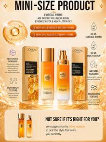 L’Oreal Paris L'Oreal 蜂蜜膠原蛋白精華水 & 乳液套組，65ml+50ml /130ml+110ml，輕盈質地深層補水保濕，減少皺紋，緊緻亮白，適合所有膚質 - LOTION & ESSENCE WATER SET - 查看 6