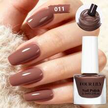 FOUR LILY 6.3ml Kuteks Kuku Berbasis Air yang Dapat Dikupas, Tanpa Perlu Dipanggang, Cepat Kering, Tahan Lama, Cocok untuk Salon, DIY, dan Penggunaan di Rumah, Tersedia Berbagai Warna - MultiWarna - View 8