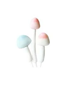 1 Set Decoración de Pastel de Cumpleaños para Bebé Conejo Hongo Margarita Forma Arcilla Suave Material 3D Adorno de Pastel Estilo Mori Fresco Decoración de Mesa de Postres para Fiesta de Cumpleaños de Bebé - Multicolor - Ver 8