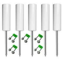 5pcs/Set Ground Fishing Rod Holder/Fishing Rod Stand + 4pcs Free Alarm Bells, Shore Fishing Rod Support Stand, Reinforced PVC Material, Suitable For Outdoor Fishing, Black Pit, Freshwater, Saltwater - Multicolor - View 12