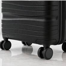 Carry-On Suitcase 10kg Premium Polypropylene PP Ultra Resistant Expandable With 360 Degree Double Wheels Built-In Lock Organized Internal Compartment Hand Luggage Rigid Bag - Black - View 4