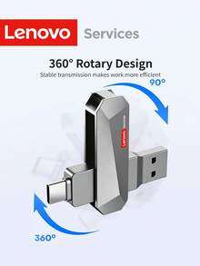 Lenovo USB 3.0 Type C Flash Drive OTG Dual USB Memory Stick High Speed Metal Pendrive For Android MacBook Laptop PC - View 5