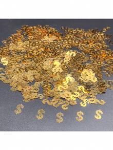 20g 財富主題亮片 金色美金符號紙屑,適用於手工藝、派對與慶典、主題派對、居家裝飾、萬聖節禮物場景、氣氛佈置 - 多款 - 查看 10
