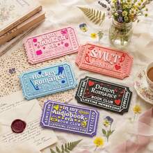 Book Club Decorative Ticket Tokens - 8 Unique Aesthetic Scroll Style Decor, Suitable For Bookshelves, Desks And Reading Corners, Durable Plastic Collectible Tokens, Perfect Gift For Book Lovers And Readers - A - View 9