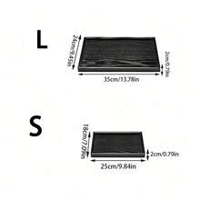 1pc Nordic Wooden Serving Tray, INS Style Organizer. Bread, Fruit, Snack, Salad & Decorative Tray For Home, Living Room, Kitchen, Dining Room. Holds Fruits, Snacks, Bread, Salad, Tableware And Daily Goods For Decoration And Food Serving - Black - View 14