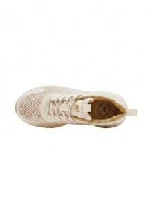 CAMEL CROWN Men's Sports Casual Shoes, Breathable Mesh Outdoor Student Jump Rope Lightweight Cushioned Running Shoes - Beige - View 4