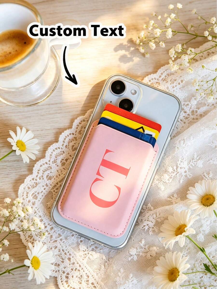 Ayotu Customized Name Magnetic Wallet Card Holder, Compatible With IPhone 17 Pro Max/16/14/13/12/11, Card Holder Phone Case, Credit Card Holder, Can Store Credit Cards, Transit Cards, ID Cards, Suitable As Gift For Friends, Classmates, Colleagues, Best Friends, Family - Multicolor - View 1