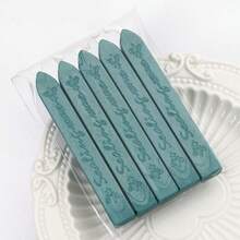5pcs/Pack English Wax Sticks With Wick, Sealing Wax For Wax Seal Stamp, Multiple Colors Available, Suitable For Envelopes/Invitations/Scrapbooking/Gift Wrapping/DIY Handmade Decoration - 5 Sticks/pack With English Cored Wax Strips - View 23