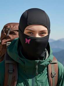 1/2/3pcs Pink Butterfly Print Balaclava Breathable Mesh Full Face Ski Mask Women's Y2K Street Style Headwear Suitable For Motorcycle Riding, Cycling And Daily Fashion - Multicolor - View 11
