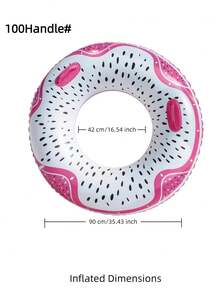 Adult Inflatable Swim Ring, Fruit Print Pool Float, Watermelon/Lemon/Lime/Orange/Kiwi/Dragon Fruit PVC Floating Ring - Dragon Fruit Swimming Ring - View 16