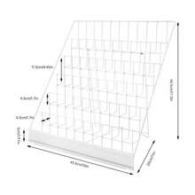6 Tiers Tabletop Book  Rack, Magazine Rack For Table Top, Book Display Stand - White - View 3