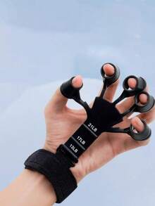 1PC Adjustable Resistance Finger Strength Trainer, Adjustable Grip Exerciser, Arm Workout, Professional Fitness Equipment For Men, Student Finger Rehabilitation Training, Arm And Wrist Muscle Exercise, Suitable For Arm And Palm Muscle Training And Rehabilitation, Ideal For Athletes And Daily Use - Multicolor - View 2